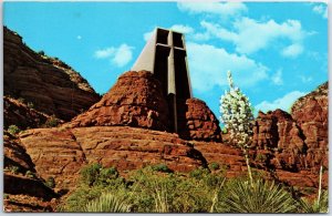 VINTAGE POSTCARD CHAPEL OF THE HOLY CROSS AT SEDONA ARIZONA 1960s