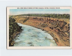 Postcard Great Gorge of the Niagara River Niagara Falls North America