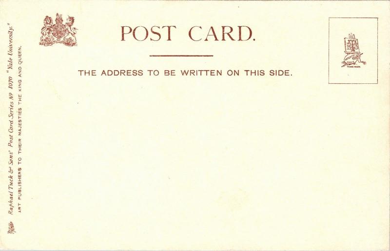 Tucks Yale University Series 1070, Byers Memorial Hall UDB Vintage Postcard L10