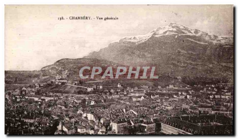 Old Postcard Chambery -Vue General