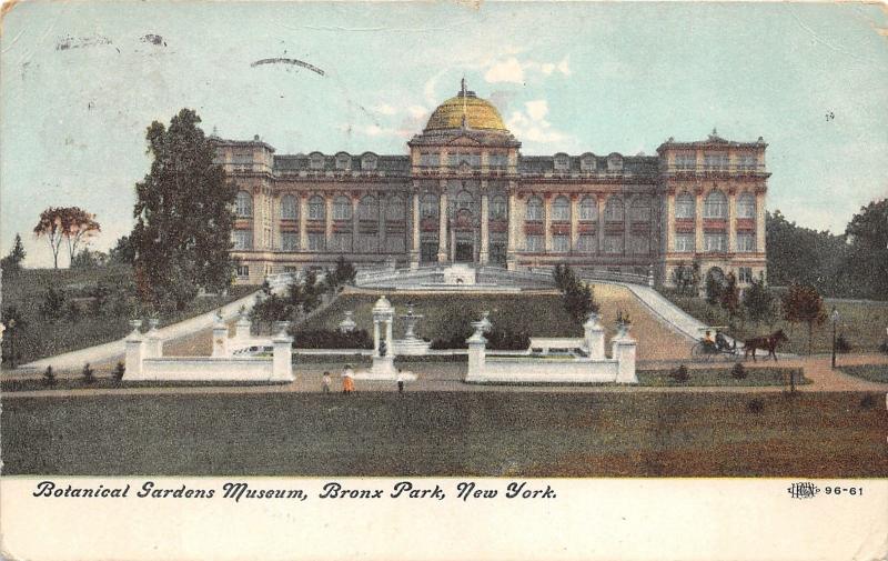 Bronx Park New York City~Botanical Gardens Museum~People & Carriage in Front~'09