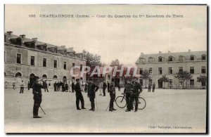 Chateauroux Old Postcard Court of the 9th district squads train