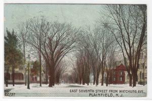 East Seventh Street Plainfield New Jersey 1908 postcard