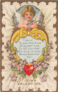 F3/ Valentine's Day Love Holiday Postcard c1910 Nash Cupid Fancy 12