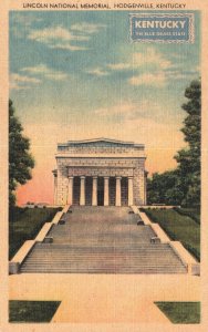 Vintage Postcard Lincoln National Memorial Building Hodgenville Kentucky KY