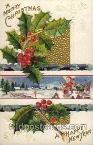 Santa Claus, Christmas Unused close to perfect corners, paper glued near corn...