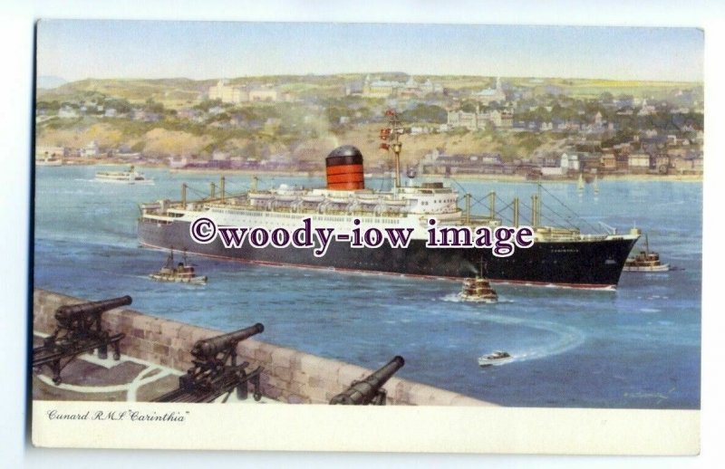 LS0277 - Cunard Liner  - Carinthia - postcard artist C E Turner 