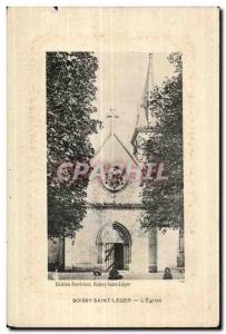 Postcard Old Church Boissy Saint L