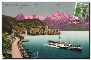 Old Postcard Thunersee Boat Bestenbucht