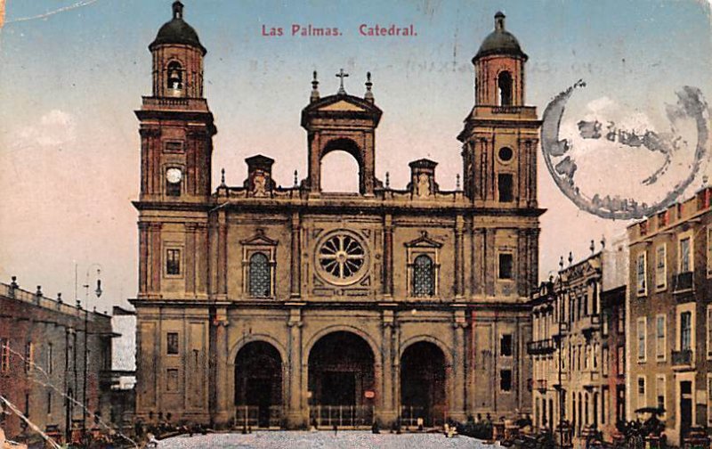 Las Palmas Catedral 1924 Missing Stamp Spain Unused 