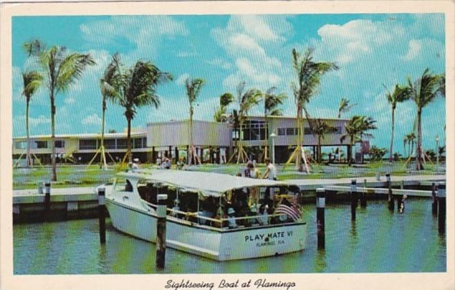 Florida Everglades National Park Sightseeing Boat At Flamingo 1968