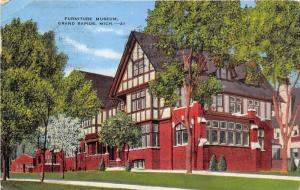 Grand Rapids Michigan 1943 Linen Postcard Furniture Museum