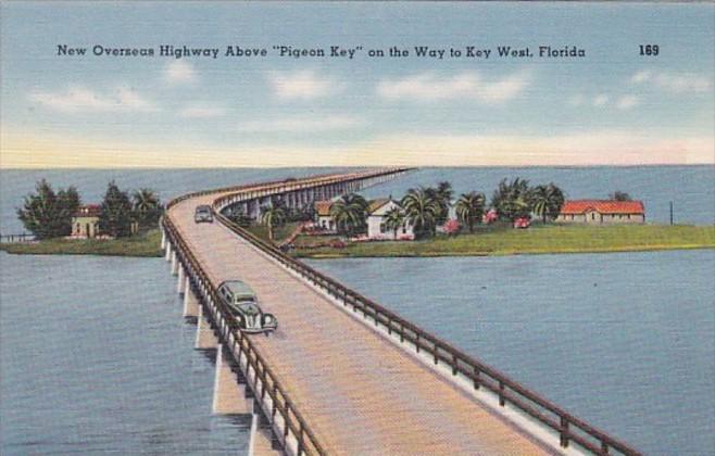 Florida New Overseas Highway Above Pigeon Key On Way To Key West