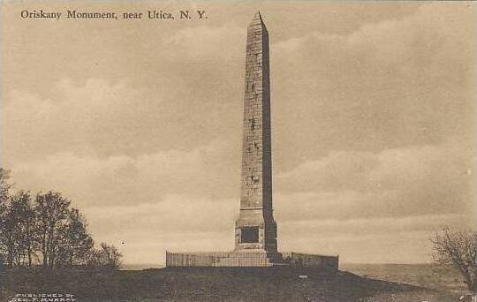 New York Utica Oriskany Monument Albertype