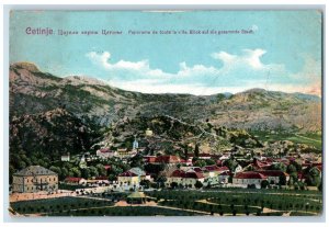 c1910 Toute La Ville View Of The Entire City Cetinje Montenegro Postcard