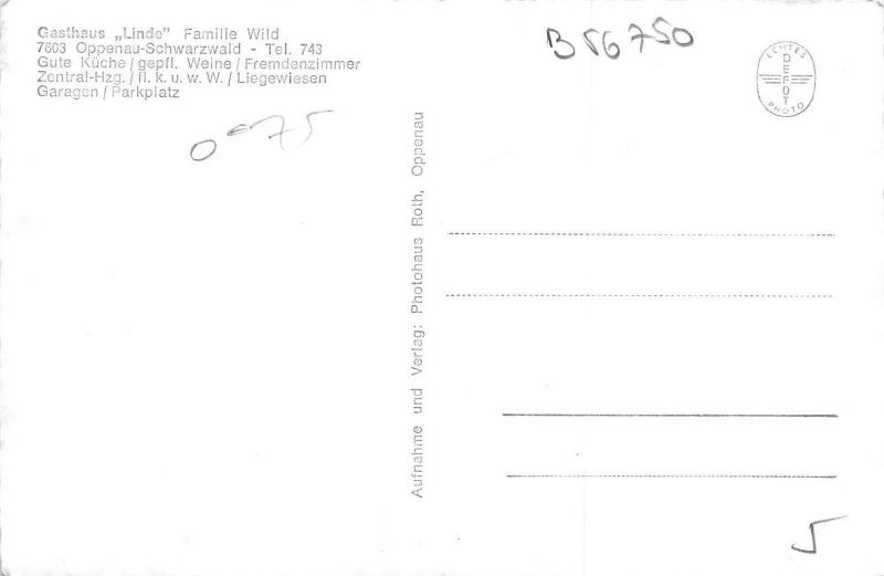 B56750 Gasthaus Linde Oppenau  hotel germany