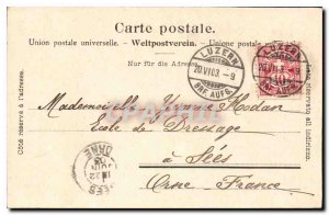 Old Postcard Luzern und Pilatus