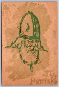 K50/ St Patricks Day Love Holiday Postcard c1910 493 A.D. Beard St Patrick 58