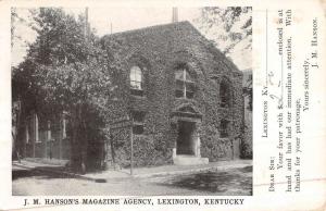Lexington  Kentucky Magazine Agency Street View Antique Postcard K47405