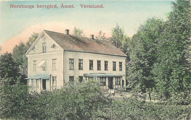 Postcard C-1910 Sweden Bjorn H/C Noreborgs herrgard Amot  Vermland 23-12654