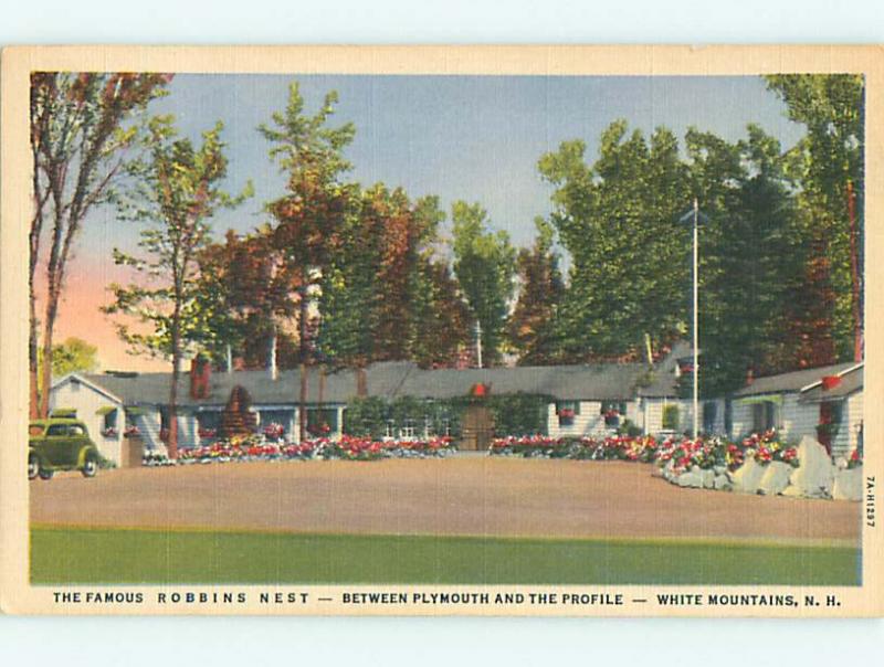 Linen ROBBINS NEST MOTEL White Mountains New Hampshire NH u9142