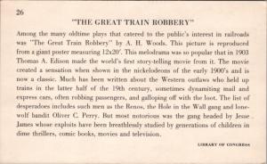 The Great Train Robbery A.H. Woods Repro Card D40