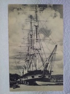 Boat Ship Charles W Morgan postcard pub by Musuem of Marine Hist Assoc Mystic CT