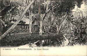 Pamplemousses Mauritius Grand Kiosque c1905 Postcard