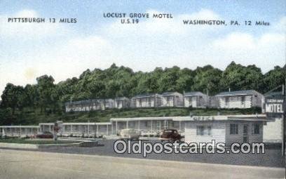 Locust Grove Motel, Washington, Pennsylvania, PA USA Hotel Motel Unused 