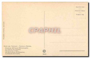 Old Postcard Citta del Vaticano Cappelle Sistina Michelangelo The Creation of...