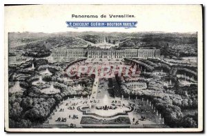 Old Postcard Panorama of Versailles Chocolate Guerin Boutron Paris