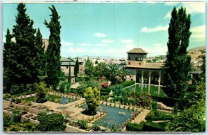 M-21630 The Dames' Tower and Gardens of the Portal Alhambra Granada Spain