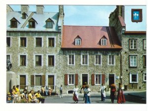 Folk Dancers, Place Royale, Quebec City, Chrome Postcard