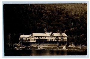 1909 View Of Cascasde House Lake Placid New York NY RPPC Photo Antique Postcard