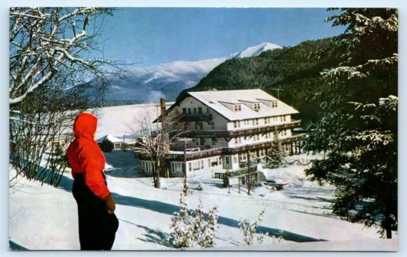 LAKE PLACID, New York NY ~ Winter THE CHALET Resort c1960s Skiing Postcard