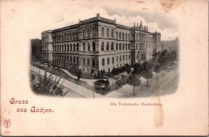 Germany Gruss aus Aachen Die Technische Hochschule Vintage Postcard C047