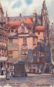 Raphael Tuck post card Oilette John Knox house Edinburgh