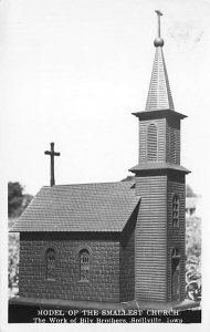 Model of Smallest Church real photo Spillville, Iowa  