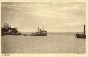 angola, LOBITO, Bay Scene with Steamer (1920s) Postcard 