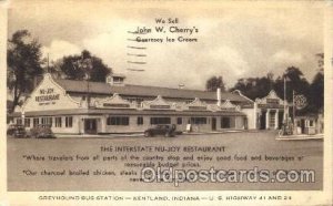 Greyhound Bus Station, Kentland, IN, USA 1941 some corner wear, postal markin...