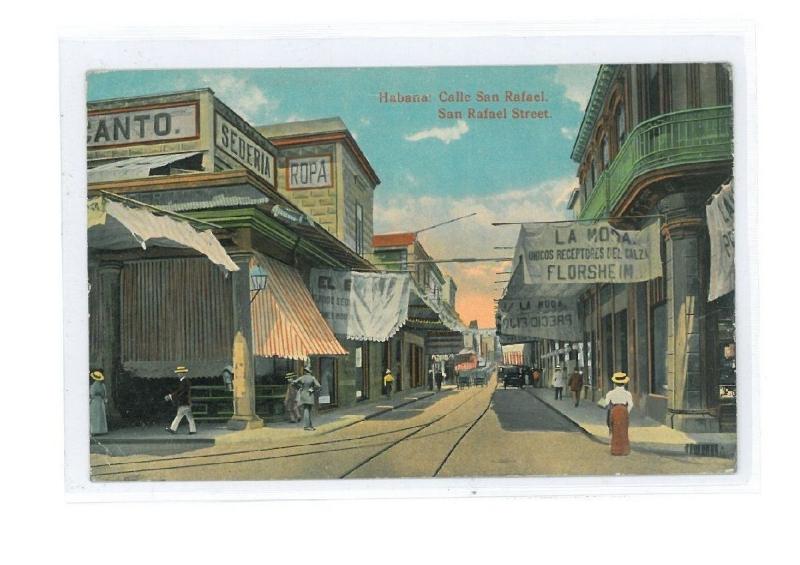 B82532 central america  Postcard Animation San Rafael Street sent to Norway