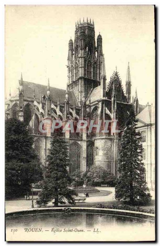 Old Postcard Rouen Eglise Saint Ouen