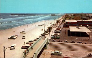 Florida Jacksonville Beach Looking South Towards Fishing Pier