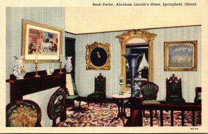Illinois Springfield Abraham's Lincoln's Home Back Parlor Curteich