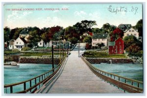 1909 The Bridge Looking West Annisquam Rockport Massachusetts MA Posted Postcard