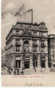 LA   NEW ORLEANS   COTTON EXCHANGE  1910 postcard