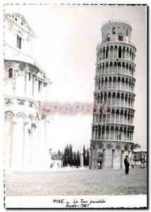 Old Postcard The Leaning Tower Pisa Year 1961