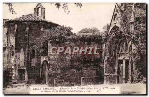 Saint Emilion Postcard Old Chapel of the Trinity above the cave Saint Emilion
