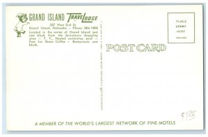 c1960's Grand Island Travel Lodge Roadside Grand Island Nebraska NE Postcard