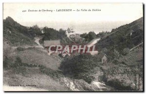 Old Postcard Environs de Cherbourg Landemer The valley of Hubilan